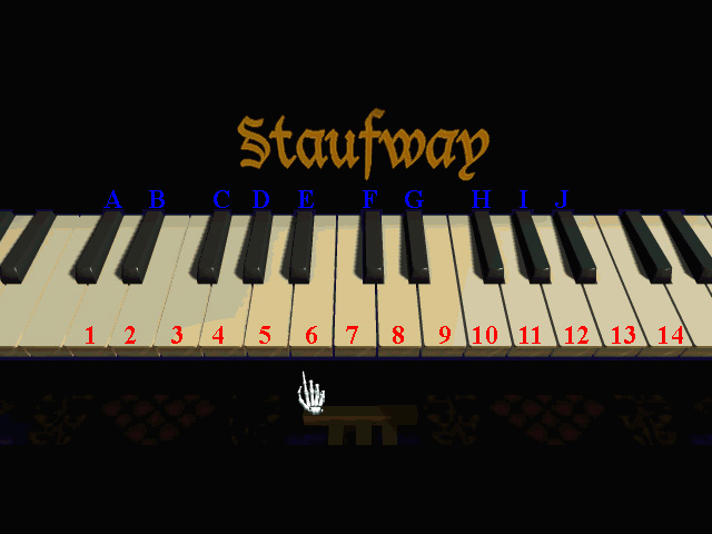 solution touches piano the 7th guest